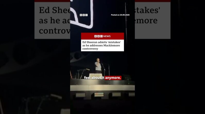 Ed Sheeran admits 'mistakes' as he addresses Macklemore controversy. #BBCNews