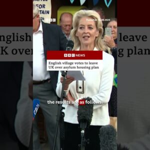 Village votes to leave UK over asylum housing plan. #Piddington #Referendum #BBCNews