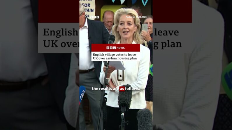 Village votes to leave UK over asylum housing plan. #Piddington #Referendum #BBCNews