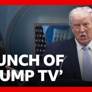 The White House launches ‘Trump TV’ after media ban | BBC News