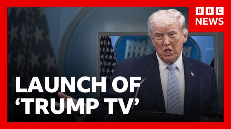 The White House launches ‘Trump TV’ after media ban | BBC News