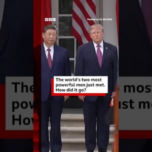 The world’s two most powerful men just met. How did it go? #BBCNews