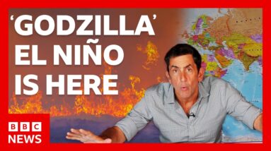 Tracking ‘Godzilla’ El Niño across five countries | BBC News