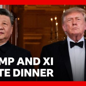 Trump hosts China's Xi at White House state dinner | BBC News