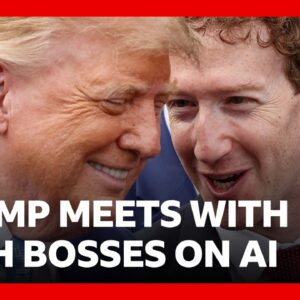 Trump says AI companies must 'self-regulate' | BBC News