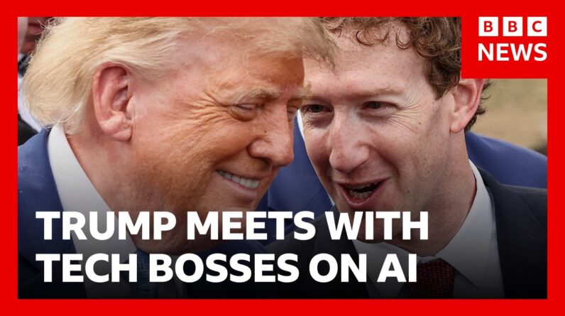 Trump says AI companies must 'self-regulate' | BBC News