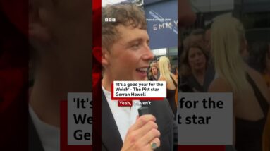 'It's a good year for the Welsh' - The Pitt star Gerran Howell. #Emmys #BBCNews