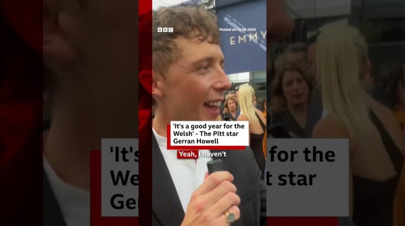 'It's a good year for the Welsh' - The Pitt star Gerran Howell. #Emmys #BBCNews