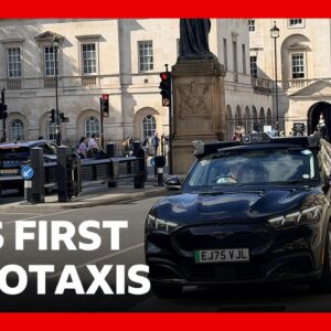 Uber launches UK's first robotaxis in London | BBC News