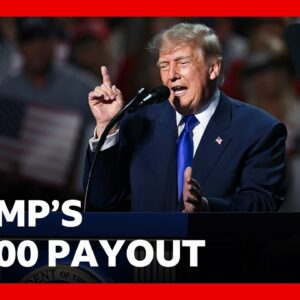 Trump says every adult American will get $5,000 if Republicans win midterms | BBC News