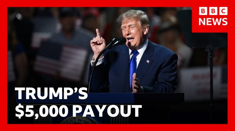 Trump says every adult American will get $5,000 if Republicans win midterms | BBC News
