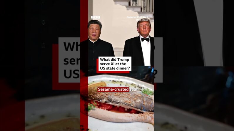 What did Donald Trump serve Xi Jinping at the US state dinner? #BBCNews