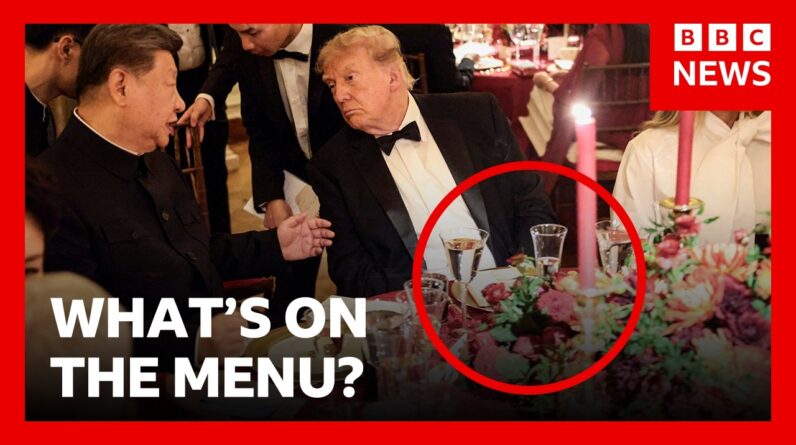 What Trump and Xi dined on at the White House state dinner | BBC News