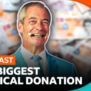 Why a record £72 million donation is a 'game-changer' for Reform | BBC News