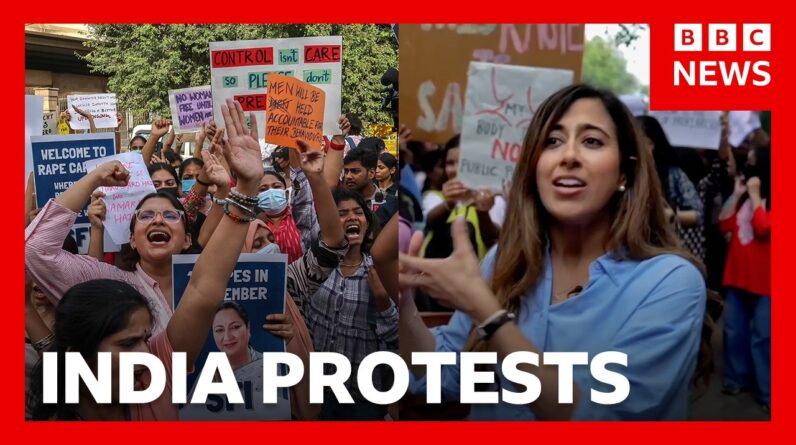 Why are women protesting in the streets of Delhi? | BBC News