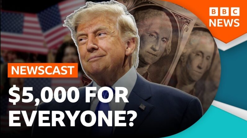 Why has Donald Trump promised to give all Americans $5000? | BBC Newscast