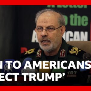 Iran's Revolutionary Guards encourage Americans to reject Donald Trump's policies | BBC News