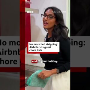 Airbnb hosts can no longer make guests strip beds and wash dishes under new rules. #BBCNews