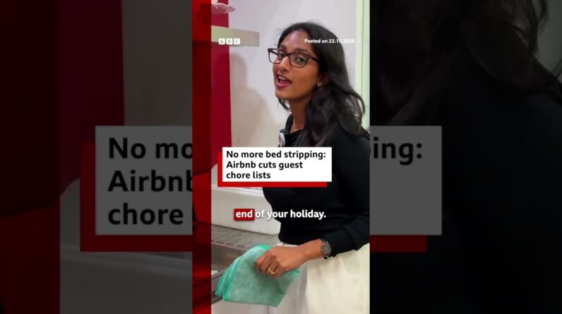 Airbnb hosts can no longer make guests strip beds and wash dishes under new rules. #BBCNews