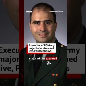 Execution of US Army major to be livestreamed, Pentagon says. #US #DeathRow #BBCNews