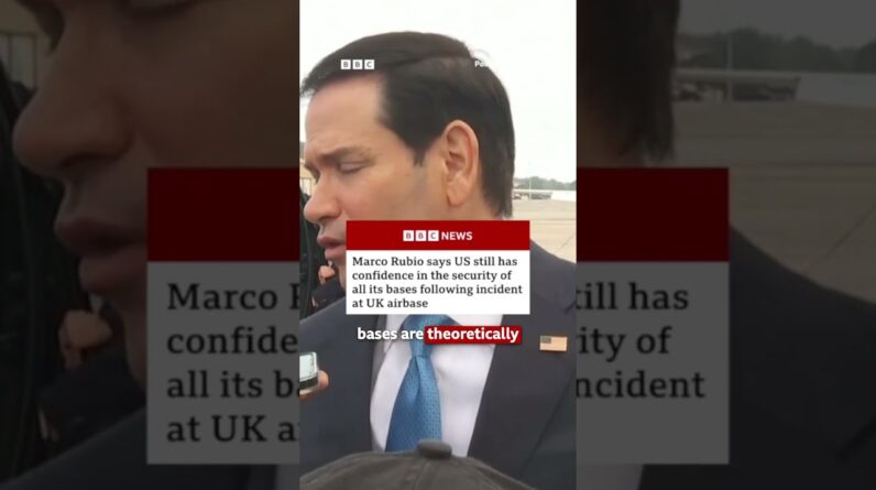 Marco Rubio says US still has confidence in the security of all its bases. #BBCNews