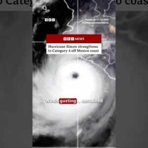Hurricane Simon has strengthened to category four. #HurricaneSimon #Mexico #BBCNews