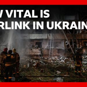 Why is Elon Musk's Starlink internet so important on the battlefield in Ukraine? | BBC News