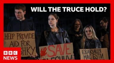 A truce has begun in this Ukranian city. Some fear it won't hold | BBC News
