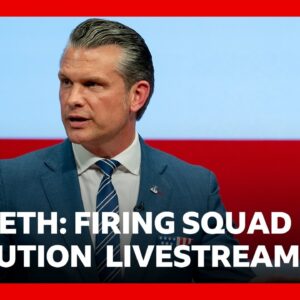 Firing squad execution will be livestreamed to the public, says US Defence Secretary | BBC News