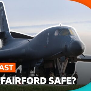 US bombers leave RAF Fairford: What happened after last week's major incident? | BBC Newscast