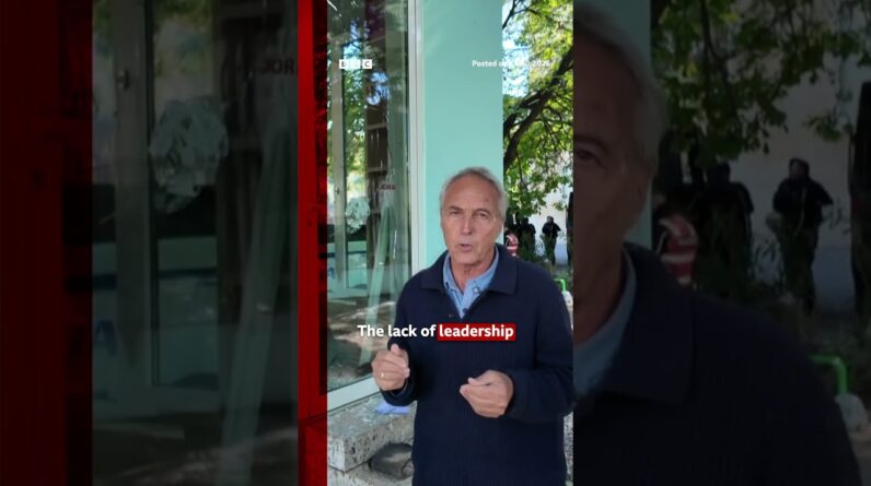 Albania's anti-government student protests turn violent. #BBCNews