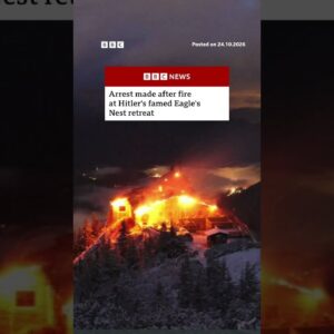 Arrest made after fire at Hitler's famed Eagle's Nest retreat. #BBCNews
