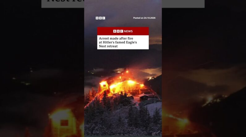 Arrest made after fire at Hitler's famed Eagle's Nest retreat. #BBCNews