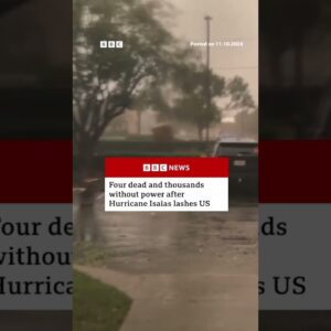 Four dead and thousands without power after Hurricane Isaias lashes US. #BBCNews