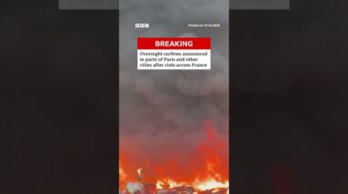 Overnight curfews announced in parts of Paris and other cities after riots across France. #BBCNews