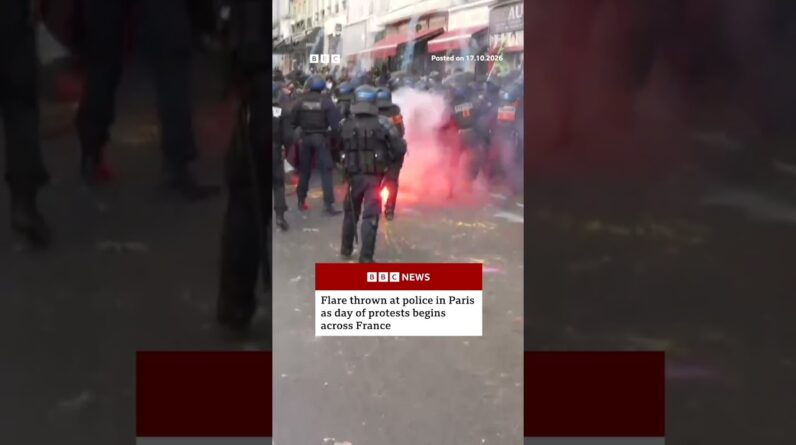 Day of protests begins across France. #France #Paris #BBCNews