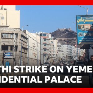 Deadly Houthi missile attack on Yemeni presidential palace | BBC News