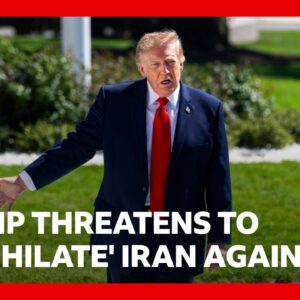 Donald Trump threatens to "annihilate" Iran again. But when? | BBC News