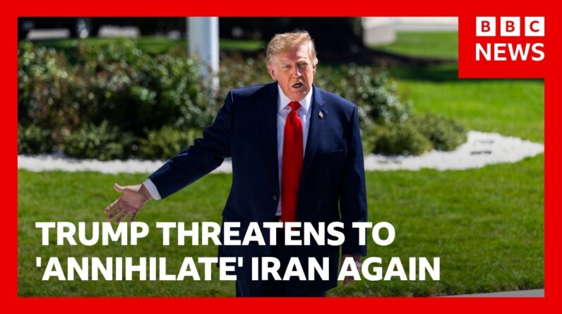 Donald Trump threatens to "annihilate" Iran again. But when? | BBC News