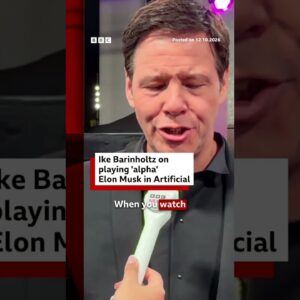 Ike Barinholtz on playing 'alpha' Elon Musk in Artificial. #ElonMusk #BBCNews