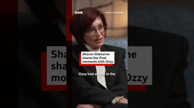 Sharon Osbourne reveals her final moments with Ozzy. #OzzyOsbourne #SharonOsbourne #BBCNews