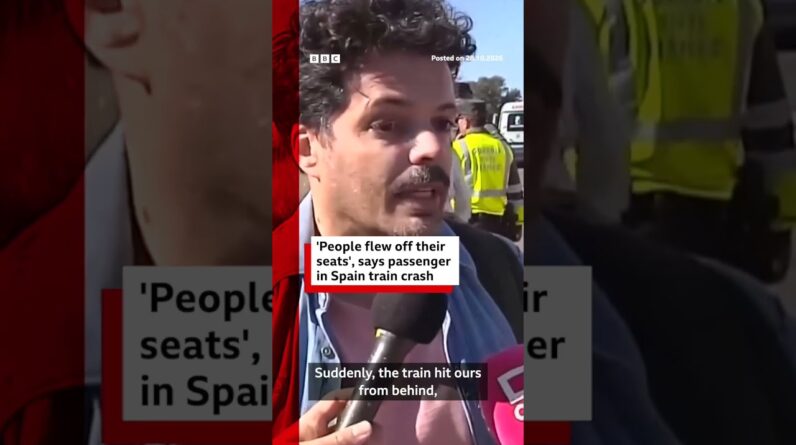 ‘People flew off their seats’, says passenger in Spain train crash. #Spain #BBCNews