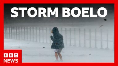 Storm Boelo brings floods, travel disruption, and power cuts for tens of thousands | BBC News