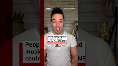 People playing loud music on buses in England could face £100 fine. #England #BBCNews