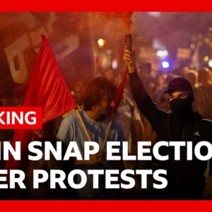 Spain's prime minister calls snap election after housing protests | BBC News