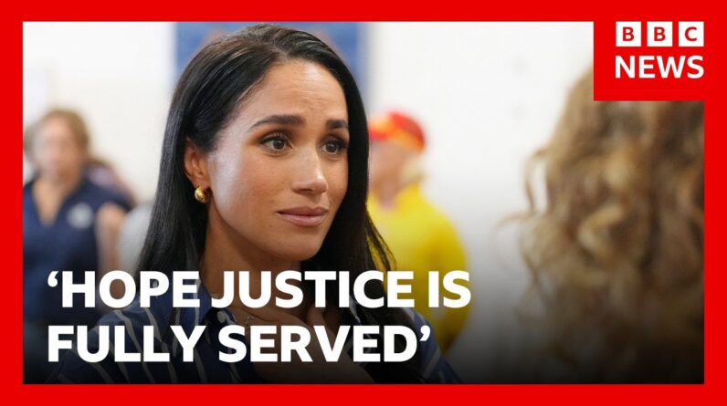 Meghan says allegations against father 'disturbing' and hopes justice 'fully served' | BBC News