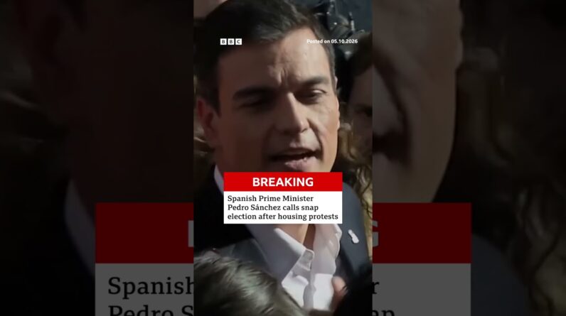 Spanish Prime Minister Pedro Sánchez calls snap election after housing protests. #BBCNews