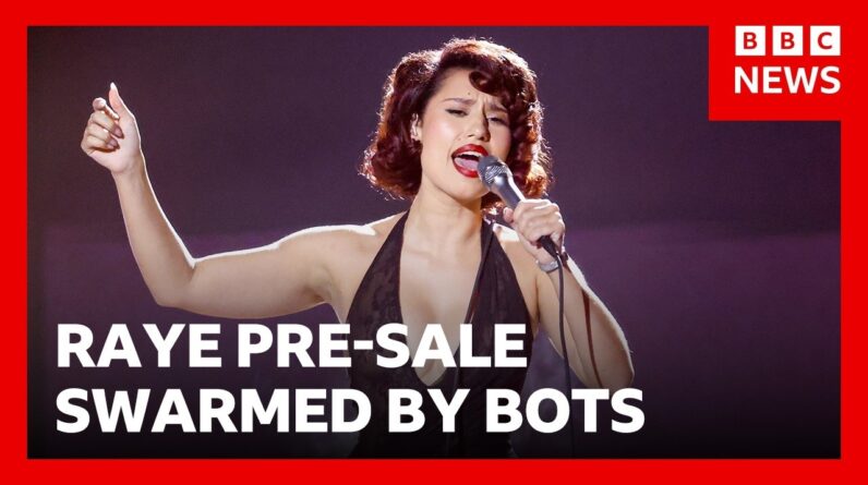 LIVE: Raye hits back at ticket touts who “overwhelmed” sign-up for her show | BBC News