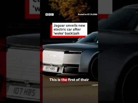 Jaguar unveils new electric car after 'woke' backlash. #Jaguar #BBCNews