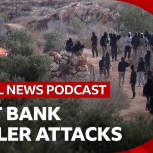 Settlers attack Palestinian olive farmers in West Bank | Global News Podcast